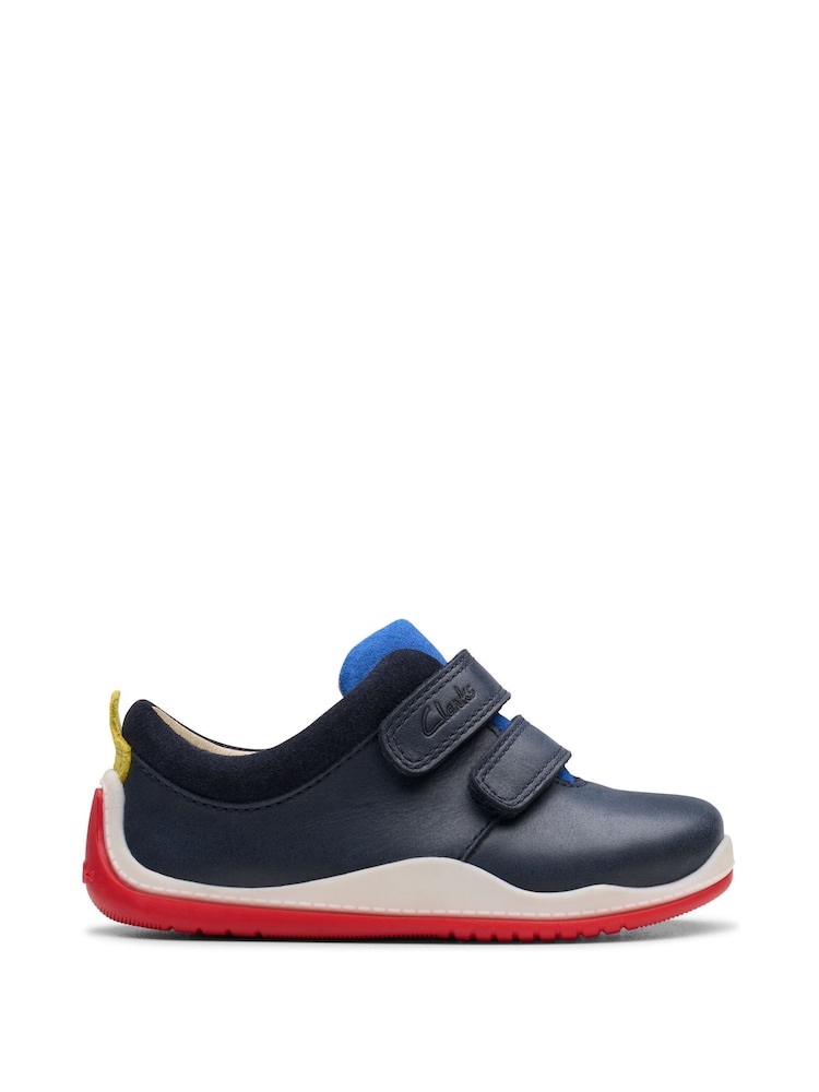 Clarks Blue Wide Fit (G) Toddler Noodle Fun Shoes - Image 1 of 8