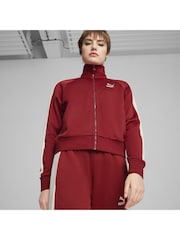 Puma Red Womens Iconic T7 Track Jacket - Image 1 of 7