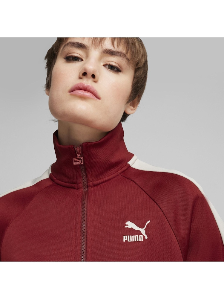Puma Red Womens Iconic T7 Track Jacket - Image 2 of 7