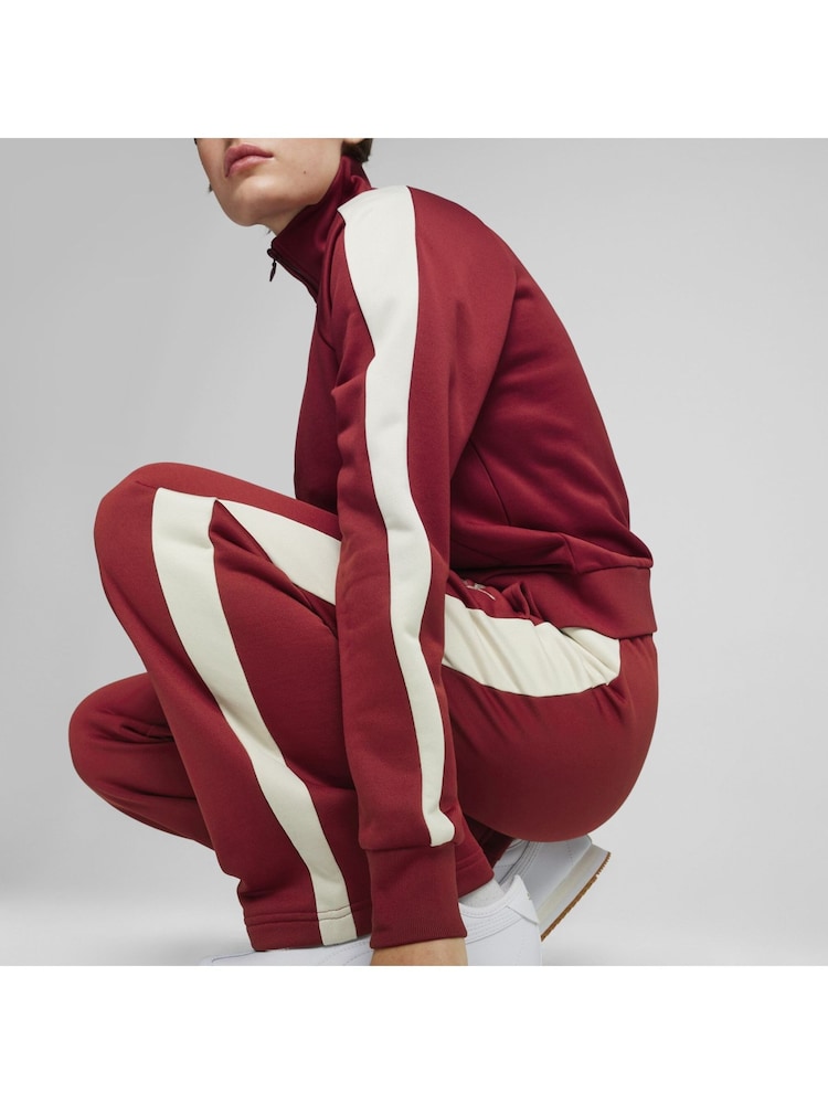 Puma Red Womens Iconic T7 Track Jacket - Image 4 of 7
