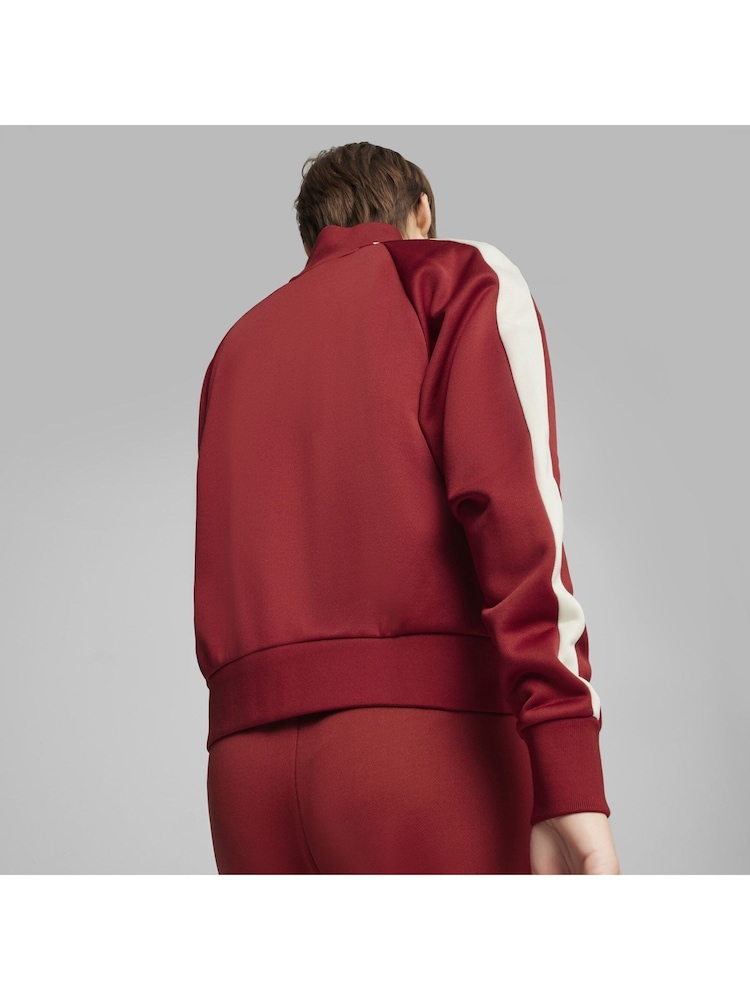 Puma Red Womens Iconic T7 Track Jacket - Image 5 of 7