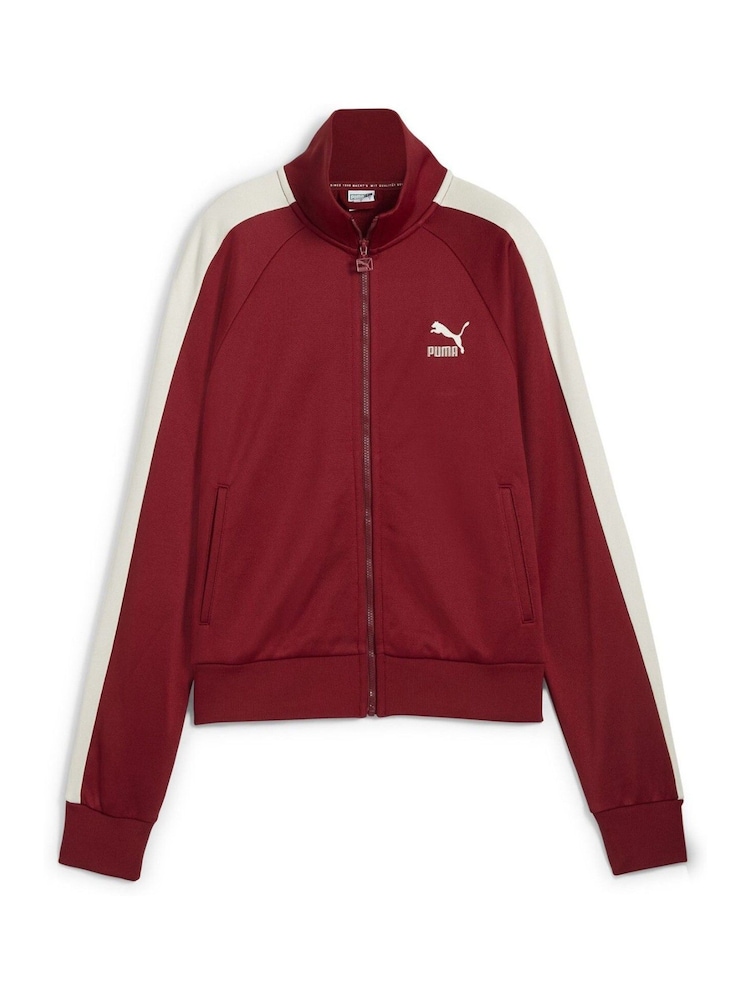Puma Red Womens Iconic T7 Track Jacket - Image 6 of 7