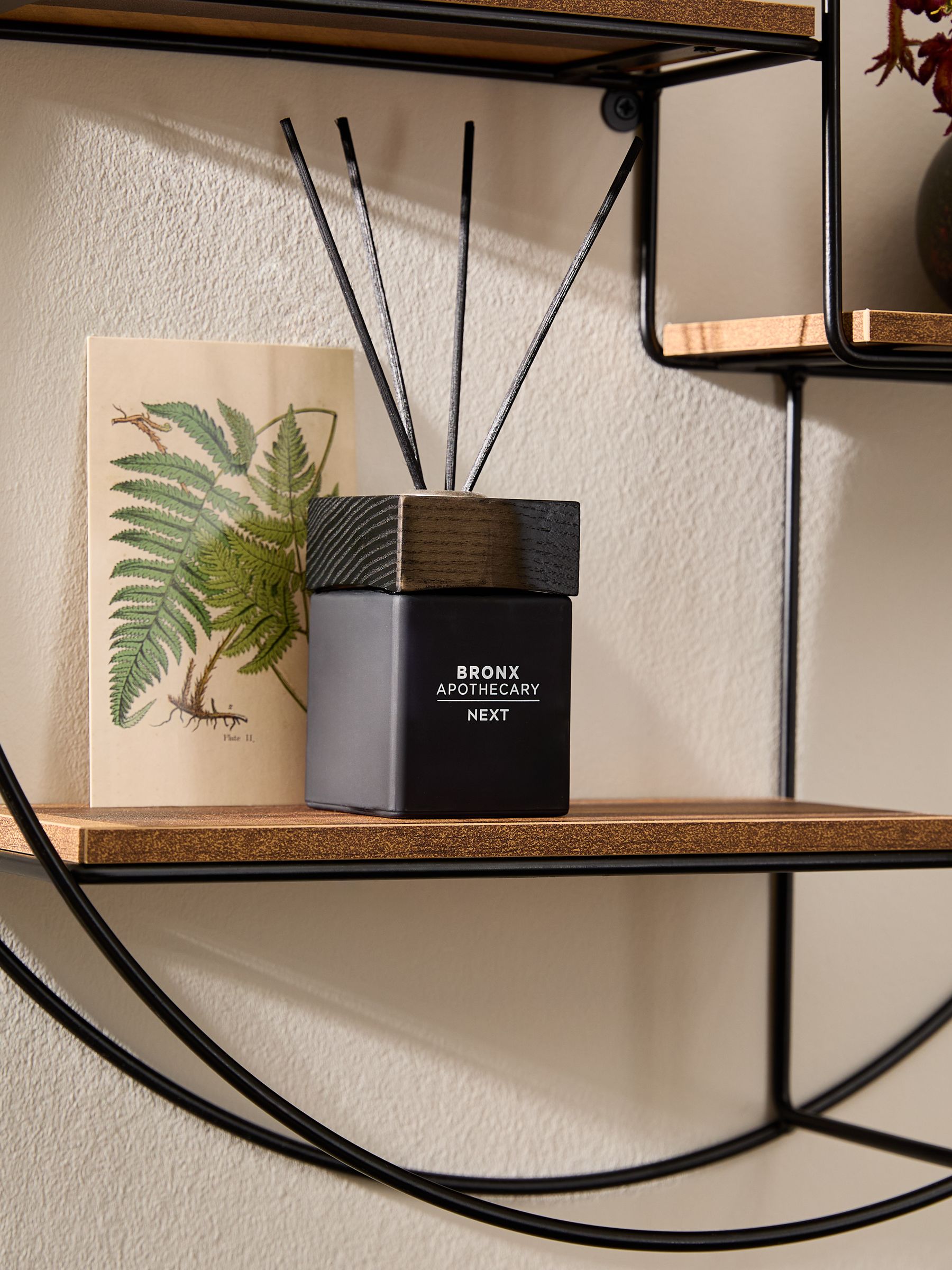 Buy Natural Dark Bronx Round Wall Shelf from Next Canada