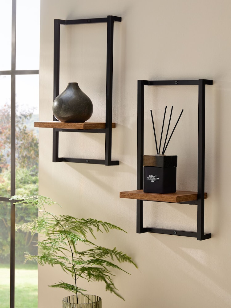 Set of 2 Bronx Shelves - Bild 1 von 6