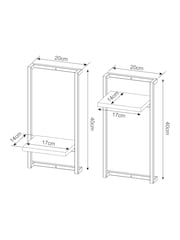 Set of 2 Bronx Shelves - Bild 4 von 6