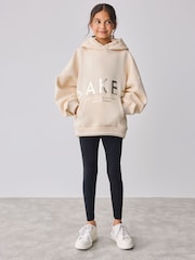 Baker by Ted Baker Oversized Stone Foil Branded Hoodie and Leggings Set 2 Piece - Image 1 of 23