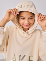 Baker by Ted Baker Oversized Stone Foil Branded Hoodie and Leggings Set 2 Piece - Image 10 of 23