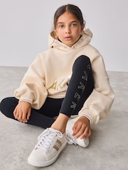 Baker by Ted Baker Oversized Stone Foil Branded Hoodie and Leggings Set 2 Piece - Image 3 of 23