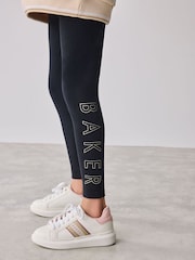 Baker by Ted Baker Oversized Stone Foil Branded Hoodie and Leggings Set 2 Piece - Image 8 of 23