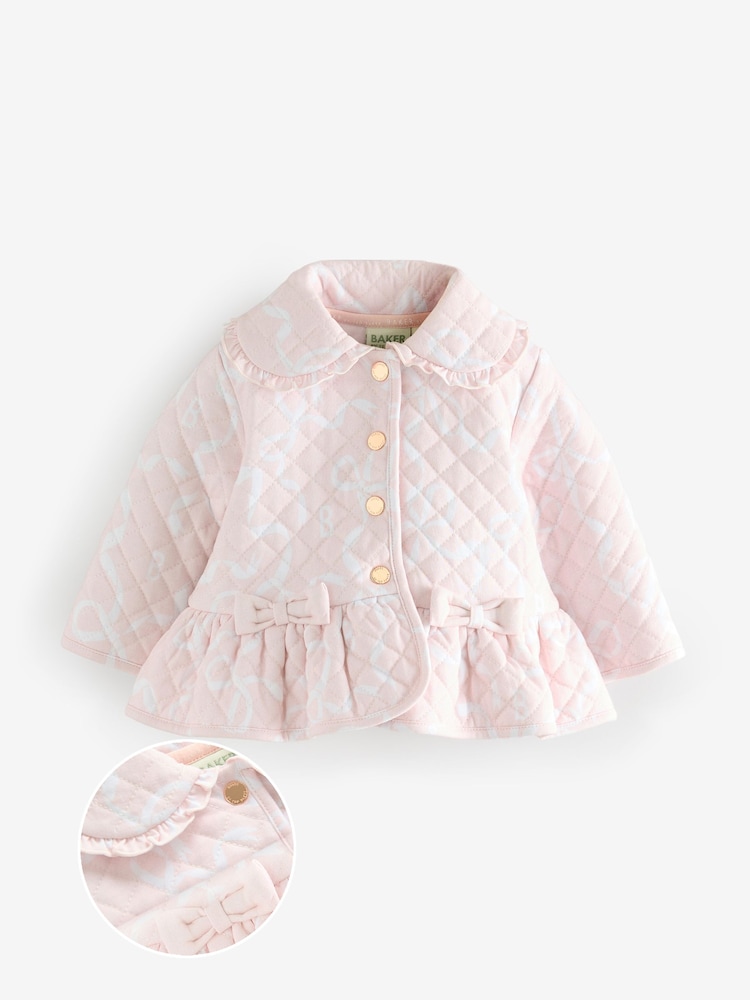 Baker by Ted Baker Printed Quilted 100% Cotton Jacket - Image 1 of 6 Baker by Ted Baker Printed Quilted 100% Cotton Jacket - Image 1 of 6