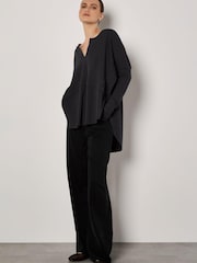 Apricot Grey Waffle Notch Rib Underlay Jumper - Image 4 of 4