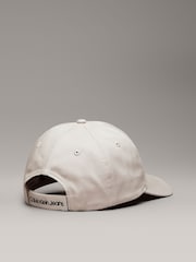 Calvin Klein Grey Monogram 100% Cotton Baseball Cap - Image 2 of 4