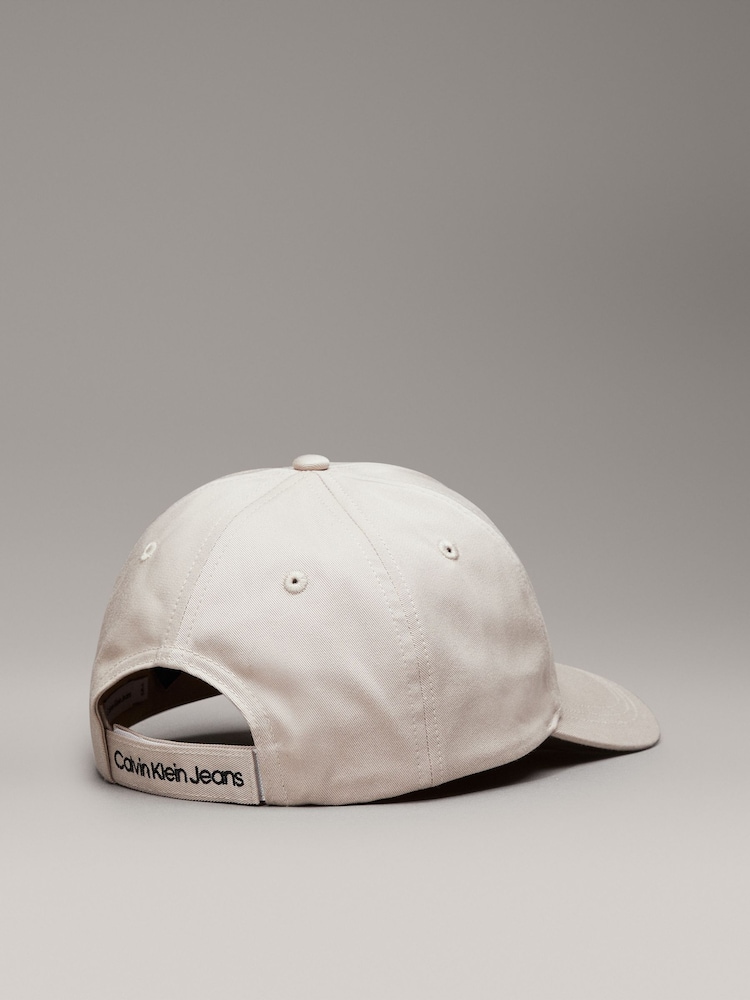 Calvin Klein Grey Monogram 100% Cotton Baseball Cap - Image 2 of 4