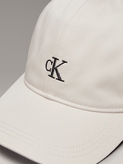 Calvin Klein Grey Monogram 100% Cotton Baseball Cap - Image 4 of 4