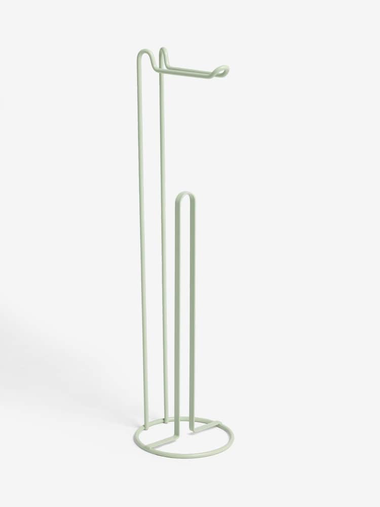 Green Sage Wire Toilet Roll Holder - Image 1 of 1