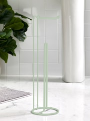 Green Sage Wire Toilet Roll Holder - Image 2 of 2