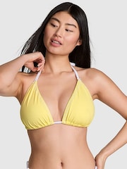 Victoria's Secret PINK Popcorn Yellow Cape May Triangle Bikini Top - Image 1 of 4