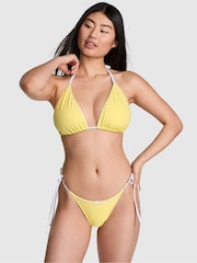 Victoria's Secret PINK Popcorn Yellow Cape May Triangle Bikini Top - Image 3 of 4