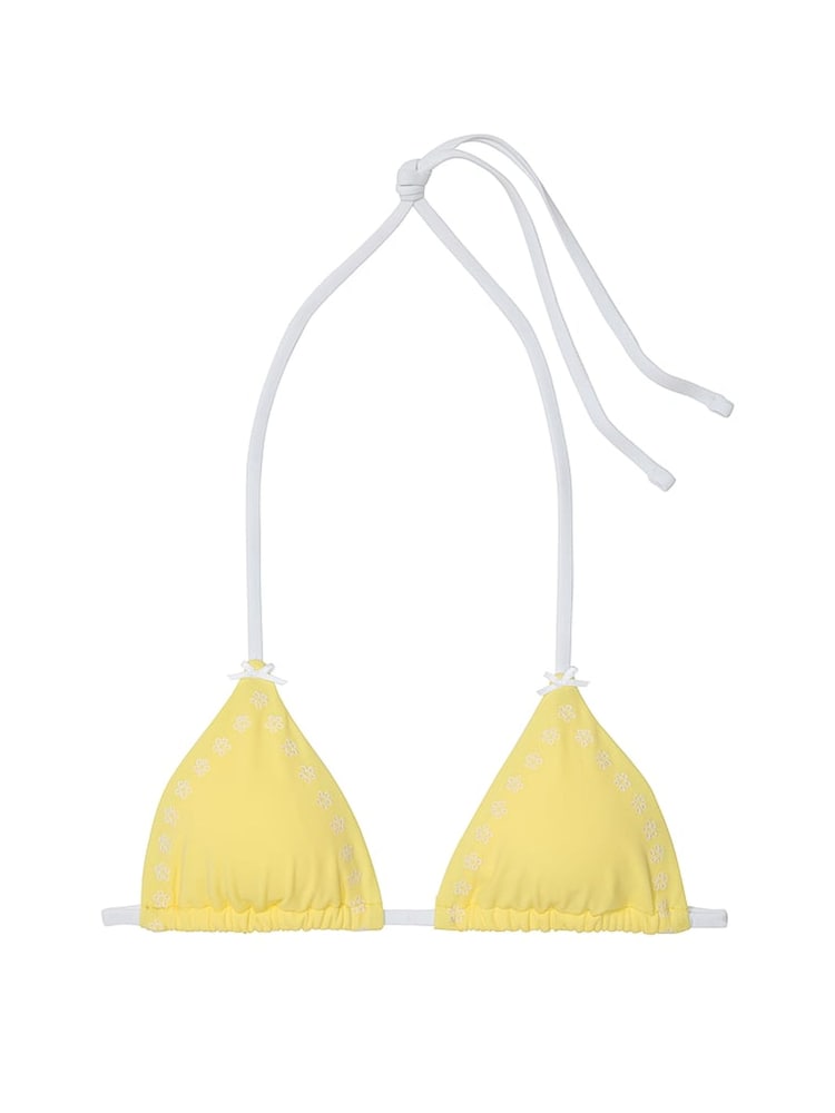 Victoria's Secret PINK Popcorn Yellow Cape May Triangle Bikini Top - Image 4 of 4