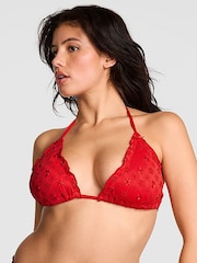 Victoria's Secret PINK Bandana Red Reign Triangle Bikini Top - Image 1 of 4