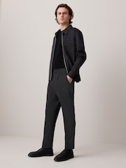 Charcoal Grey Cotton Blend Smart Jersey Joggers - Image 2 of 9