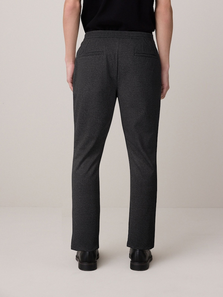 Gris de charbon de bois - Cotton Blend Smart Jersey Joggers - Image 3 of 9