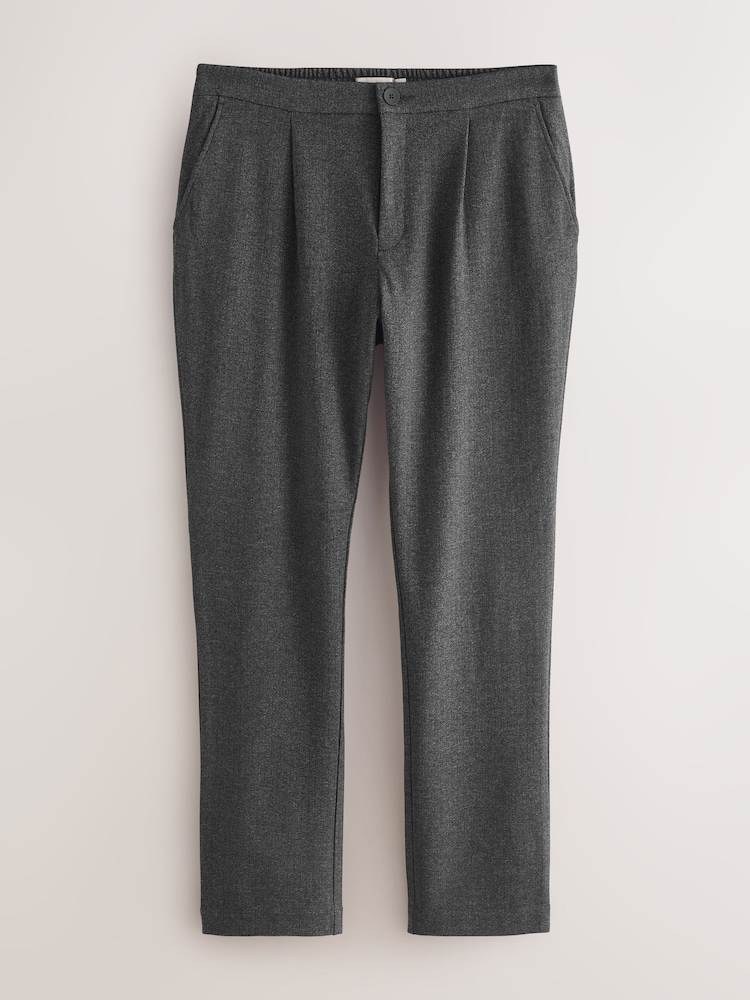 Gris de charbon de bois - Cotton Blend Smart Jersey Joggers - Image 6 of 9