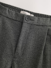 Charcoal Grey Cotton Blend Smart Jersey Joggers - Image 7 of 9