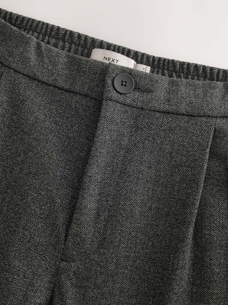 Gris de charbon de bois - Cotton Blend Smart Jersey Joggers - Image 7 of 9