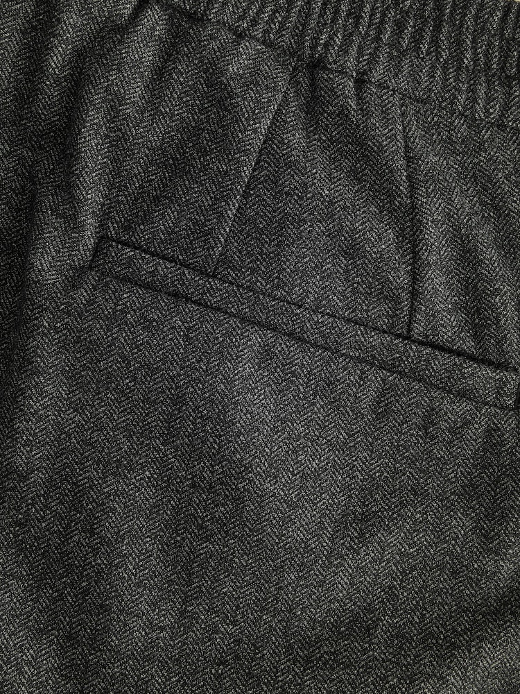 Gris de charbon de bois - Cotton Blend Smart Jersey Joggers - Image 8 of 9