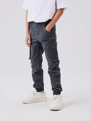 Name It Grey Boys Cargo Trousers - Image 1 of 5