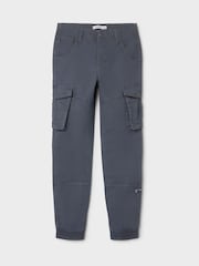 Name It Grey Boys Cargo Trousers - Image 2 of 5
