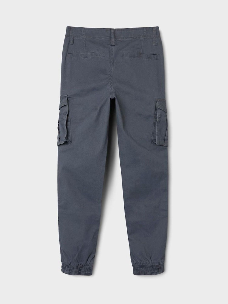 Name It Grey Boys Cargo Trousers - Image 3 of 5