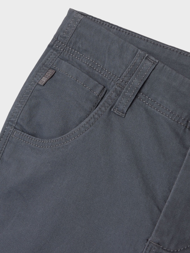 Name It Grey Boys Cargo Trousers - Image 4 of 5