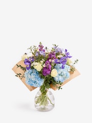 White XL Mathiola and Chrysanthemum Fresh Flower Bouquet - Image 3 of 3