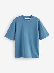 Blue Mid Relaxed Fit Heavyweight T-Shirt - Image 1 of 3