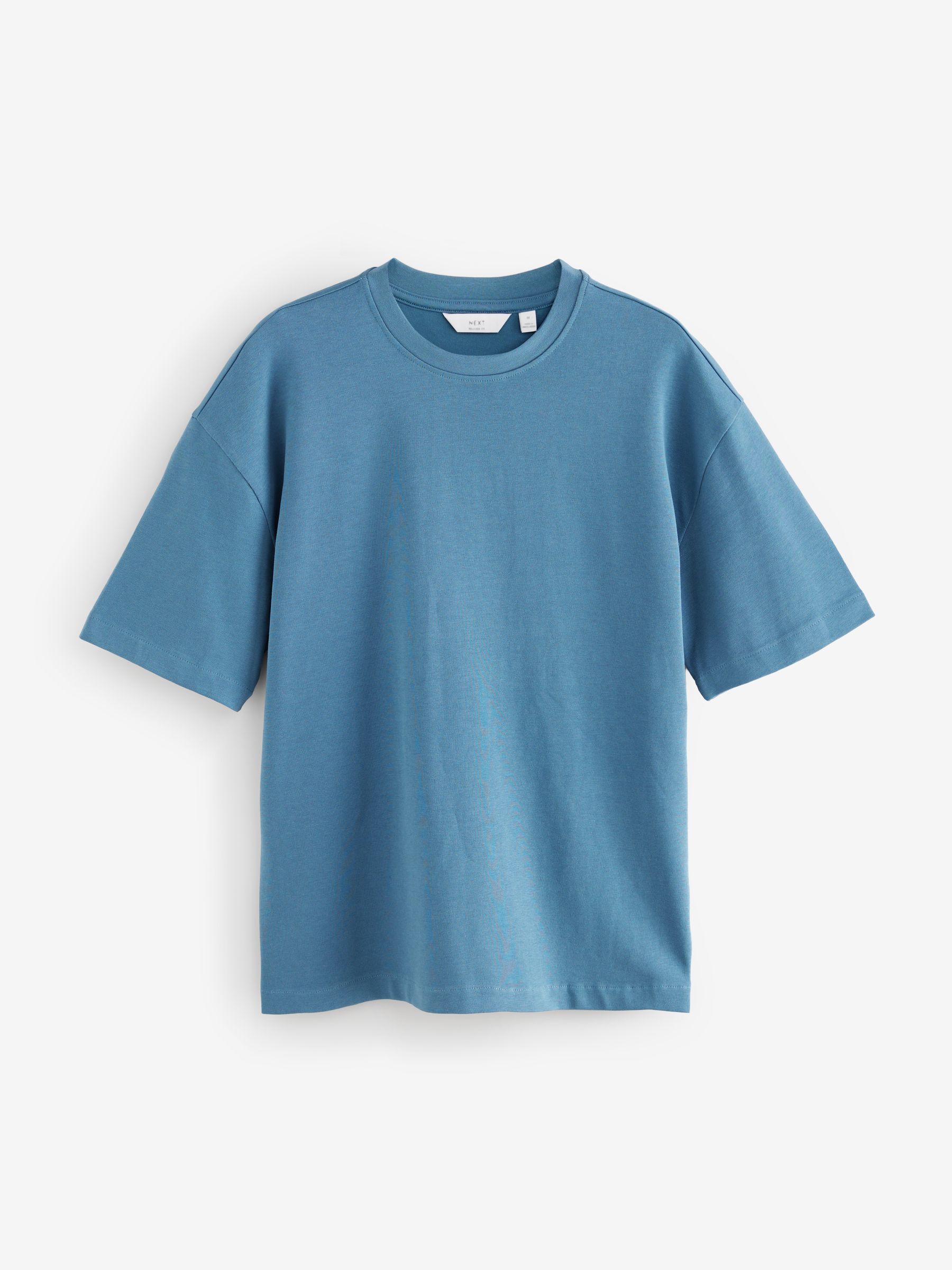 Buy Blue Mid Relaxed Fit Heavyweight T-Shirt from Next USA