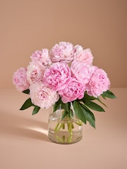 Pink Peony Fresh Flower Letterbox Bouquet - Image 1 of 4