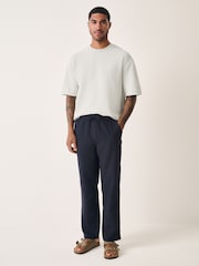 Ecru Casual Textured T-Shirt - Image 2 of 5