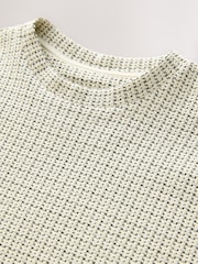 Ecru Casual Textured T-Shirt - Image 7 of 8