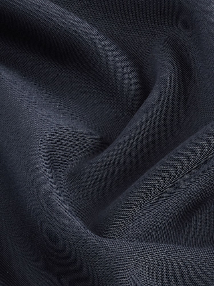Navy Blue Signature Heavyweight T-Shirt with Linen - Image 8 of 8