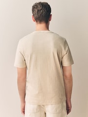 Light Neutral Signature Heavyweight T-Shirt with Linen - Image 3 of 6