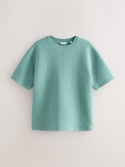Green Smart Textured T-Shirt - Image 6 of 8