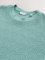 Green Smart Textured T-Shirt - Image 7 of 8