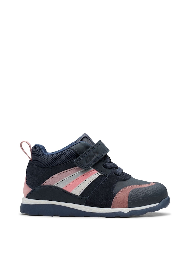 Clarks Blue Standard Fit (F) Toddler Todal 2 Glow Boots - Image 1 of 8