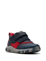 Clarks Blue Standard Fit (F) Toddler Steggy Rex Boot Trainers - Image 3 of 8