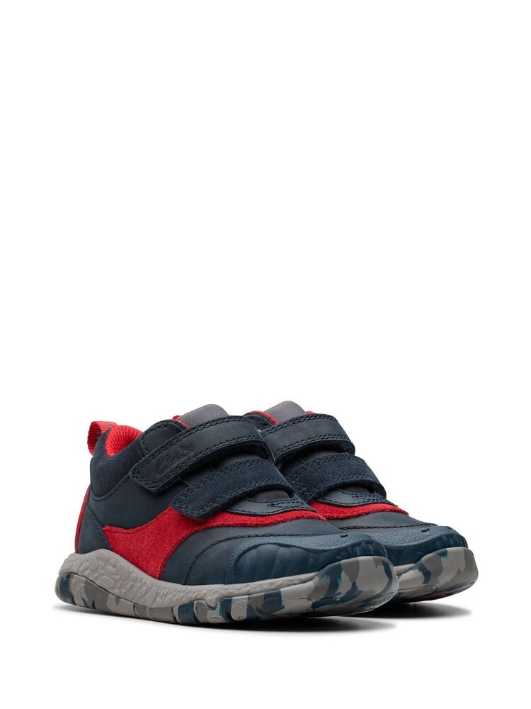 Clarks Blue Standard Fit (F) Toddler Steggy Rex Boot Trainers - Image 4 of 8