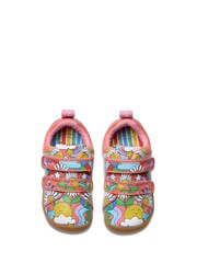 Clarks Pink Print Syn First Walker Magic T Shoes - Image 5 of 7