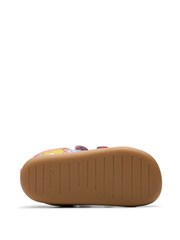 Clarks Pink Print Syn First Walker Magic T Shoes - Image 7 of 7