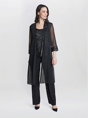 Gina Bacconi Black Jessica Three Piece Suit Set - Image 3 of 5